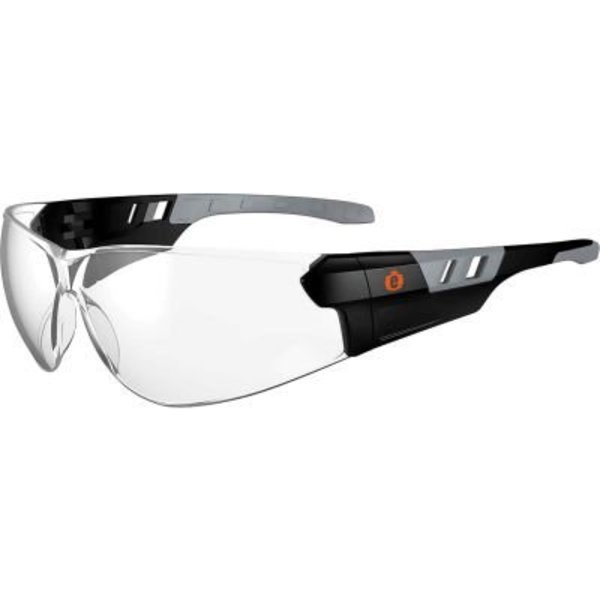 Ergodyne Ergodyne® Skullerz® SAGA Frameless Safety Glasses, Matte Black, Anti-Fog Clear Lens 59103